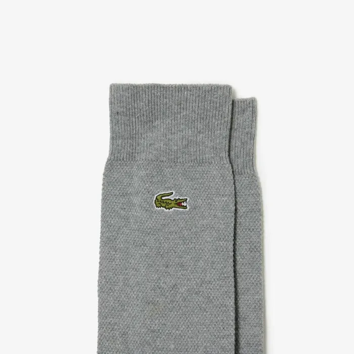 Socks MenWomen Lacoste Unisex 3Pack HighCut Socks Grey Chine Yrd