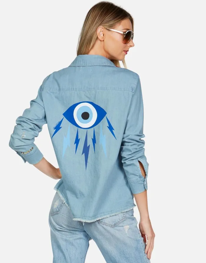 Solana Electric Evil Eye Summerland Women Lauren Moshi Long Sleeve
