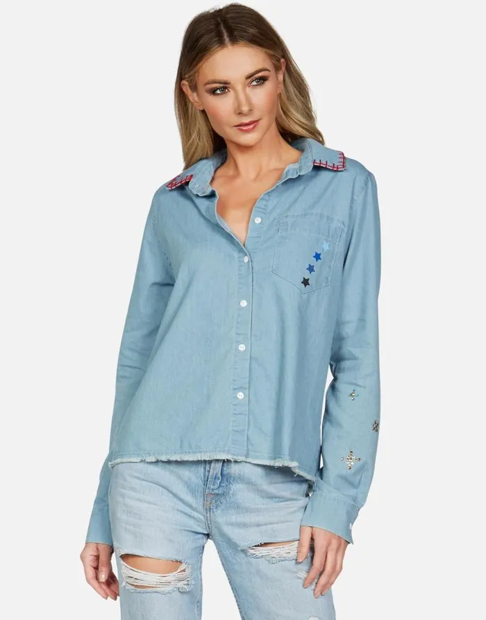 Solana Electric Evil Eye Summerland Women Lauren Moshi Long Sleeve