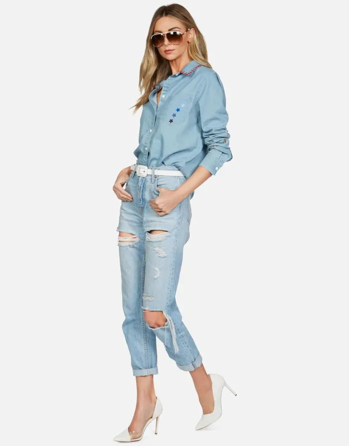 Solana Electric Evil Eye Summerland Women Lauren Moshi Long Sleeve