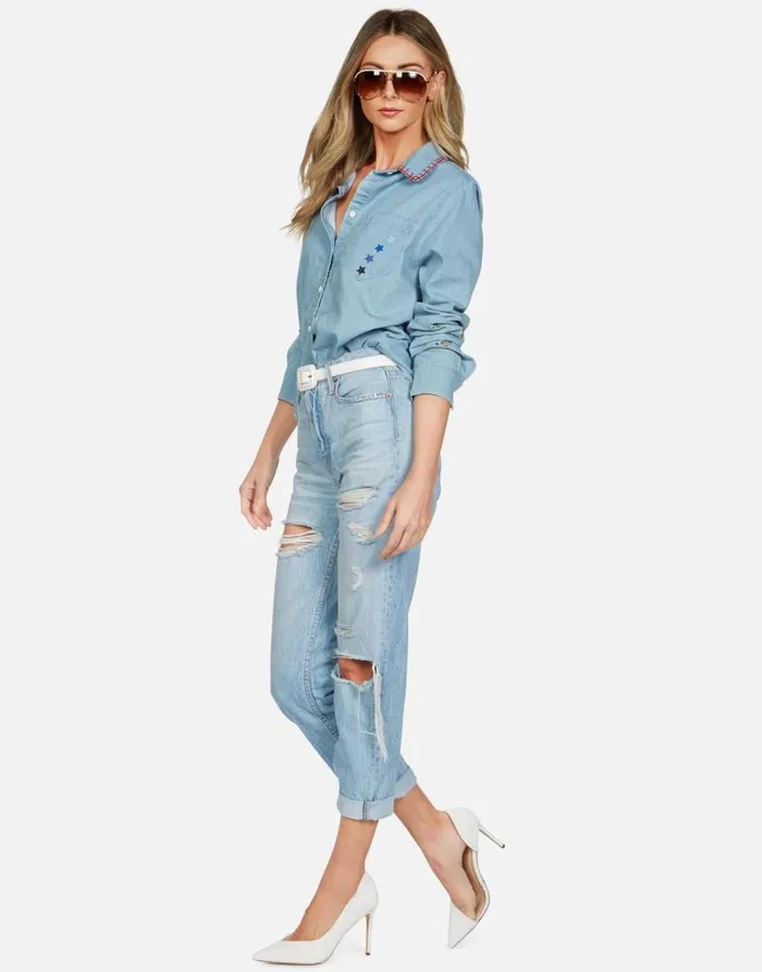 Solana Electric Evil Eye Summerland Women Lauren Moshi Long Sleeve