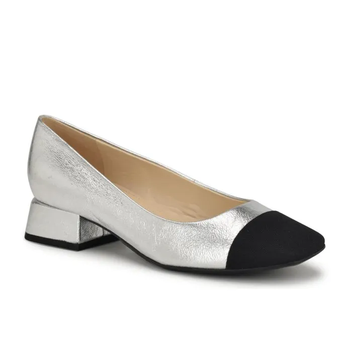 Sophe Cap Toe Pumps Silverblack Women Nine West Heels Sophe Cap Toe Pumps Silverblack Women Nine West Heels