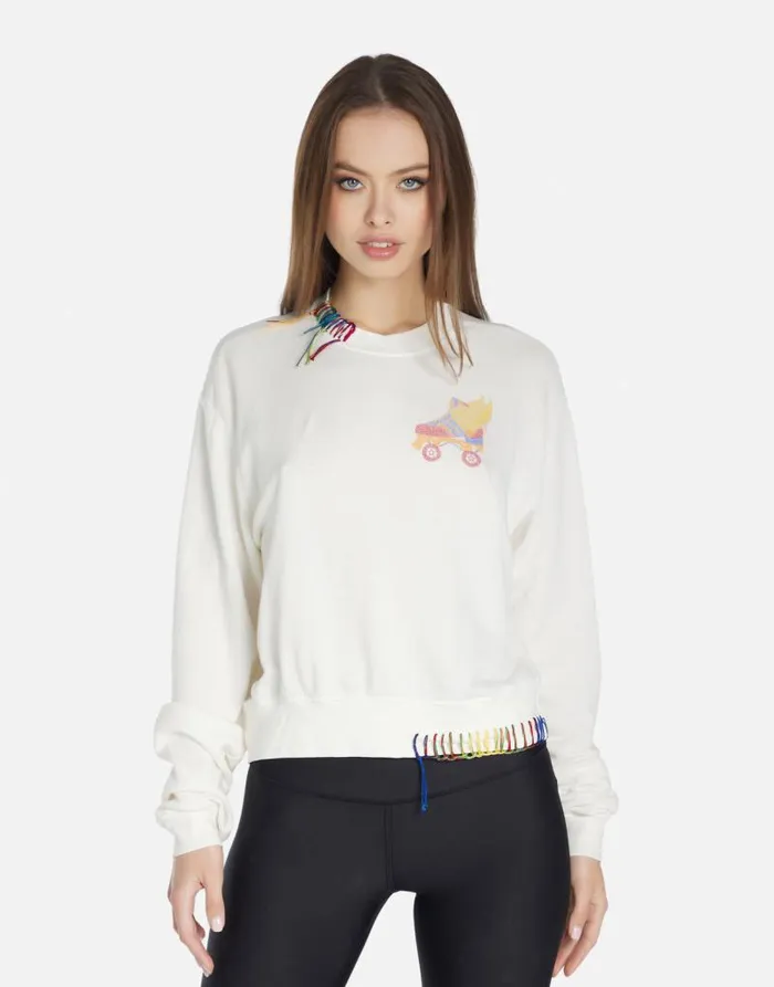 Spalding Retro Skate Milk Women Lauren Moshi Sweaters and Knits