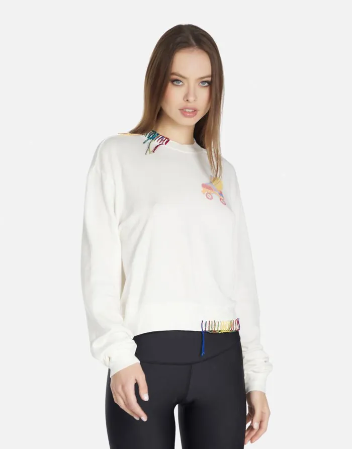 Spalding Retro Skate Milk Women Lauren Moshi Sweaters and Knits