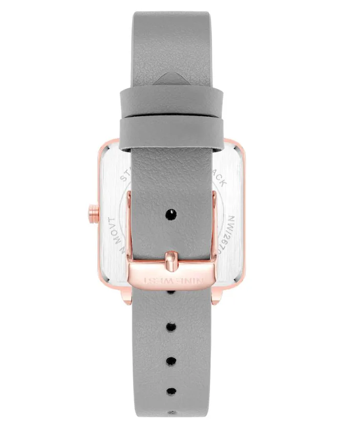 Square Case Smooth Strap Watch Greyrose Gold Women Nine West Straps Square Case Smooth Strap Watch Greyrose Gold Women Nine West Straps