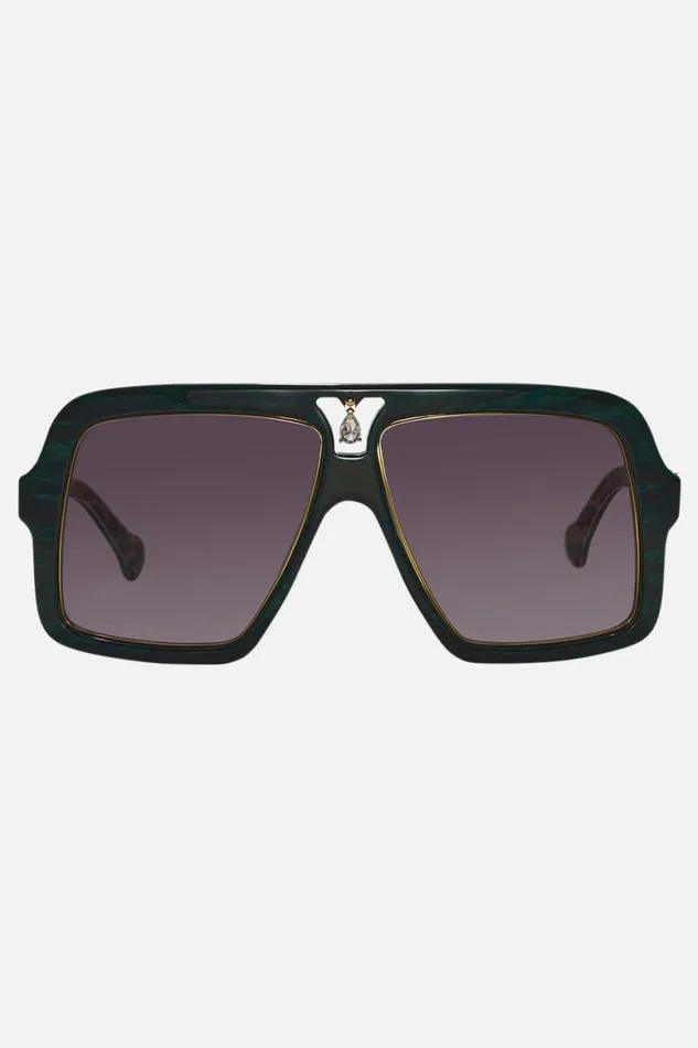 STARRY NIGHTS SUNGLASSES EMERALD MARBLE Emerald Marble WomensMens Camilla Sunglasses
