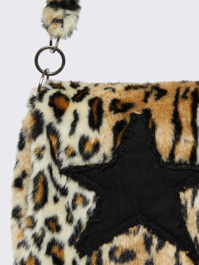 Starshine Leopard Furry Bag Women Minga London Bags