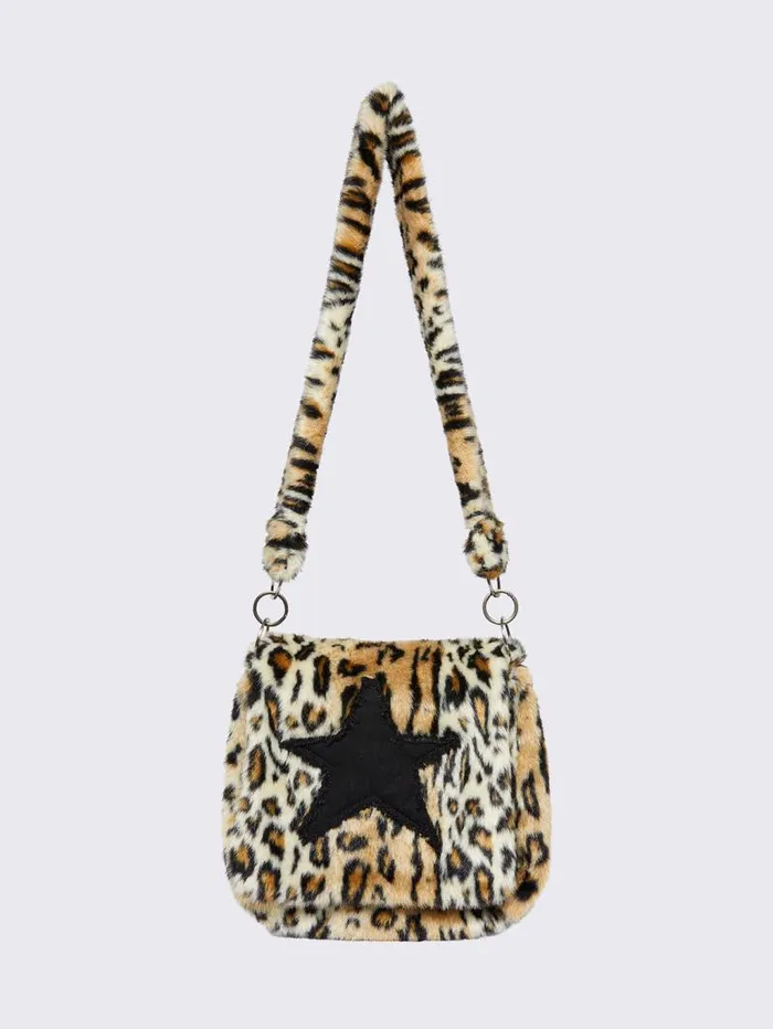 Starshine Leopard Furry Bag Women Minga London Bags
