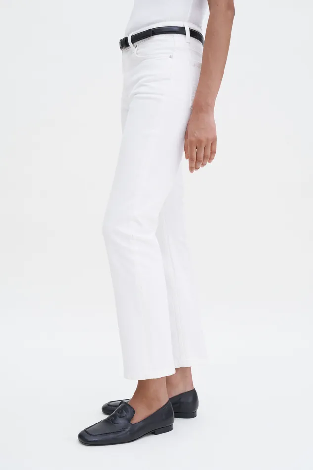 Stella Cropped White Wash Washed White Women Jeans filippak Stella Cropped White Wash Washed White Women Jeans filippak