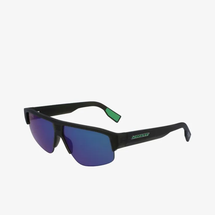 Sunglasses MenWomen Lacoste Unisex Mask Active Sunglasses Matte Grey 022