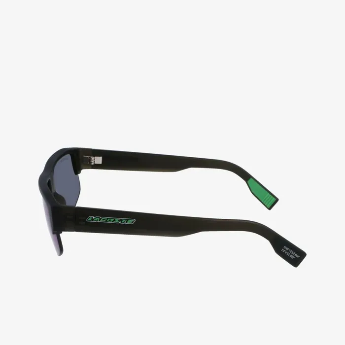 Sunglasses MenWomen Lacoste Unisex Mask Active Sunglasses Matte Grey 022