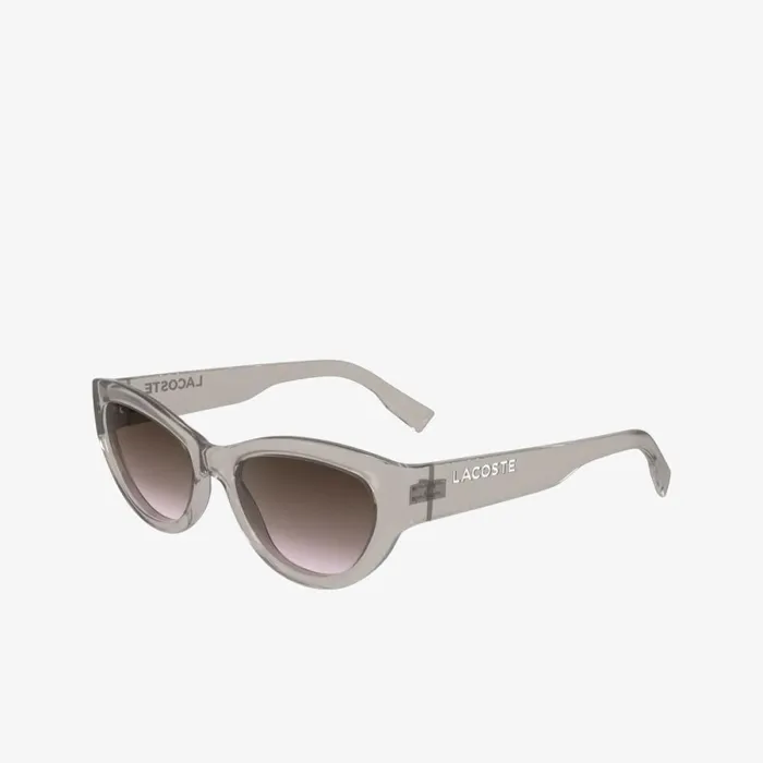 Sunglasses Women Lacoste Women039s CatEye Active Sunglasses Opaline Nude 272