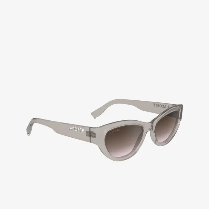 Sunglasses Women Lacoste Women039s CatEye Active Sunglasses Opaline Nude 272