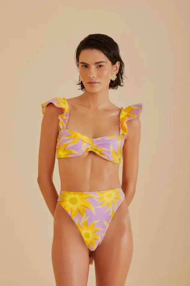 Sunny Side High Waist Bikini Bottom Women FARM Rio Bikinis