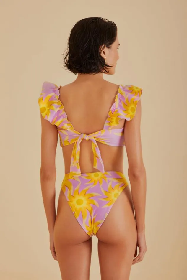 Sunny Side High Waist Bikini Bottom Women FARM Rio Bikinis