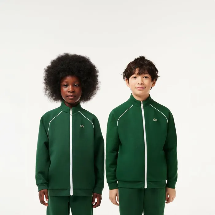 Sweaters and Sweatshirts Kids Lacoste Kids039 ZipUp Sweatshirt Pine Green 132