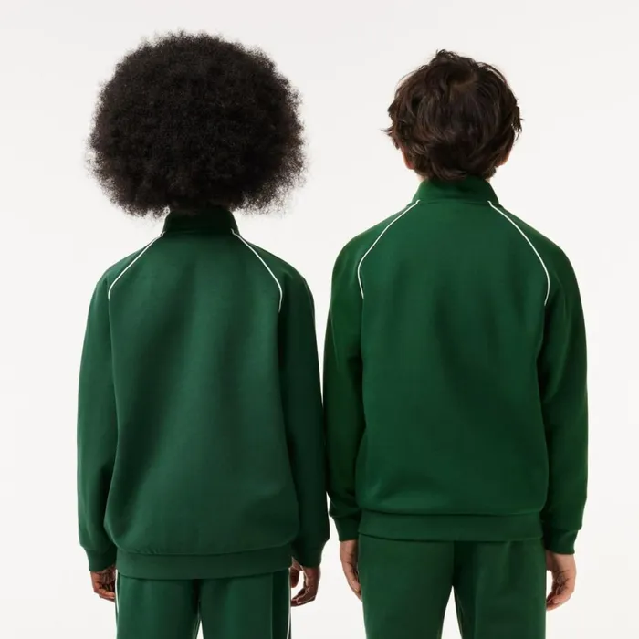 Sweaters and Sweatshirts Kids Lacoste Kids039 ZipUp Sweatshirt Pine Green 132