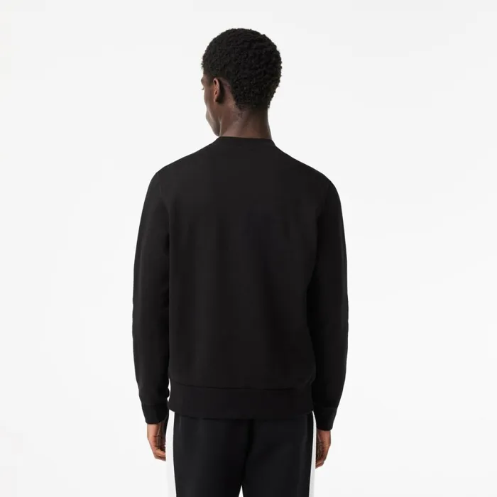 Sweaters and Sweatshirts Men Lacoste Men039s Brushed Fleece Sweatshirt Black 031