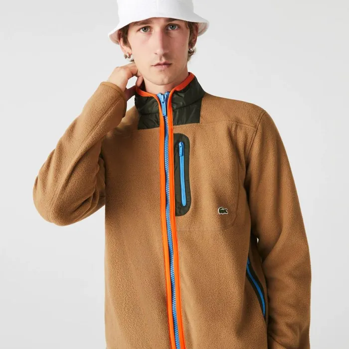 Sweaters and Sweatshirts Men Lacoste Men039s Relaxed Fit Polar Fleece ZipUp Sweatshirt Brown Khaki Green 89f Sweaters and Sweatshirts Men Lacoste Men039s Relaxed Fit Polar Fleece ZipUp Sweatshirt Brown Khaki Green 89f