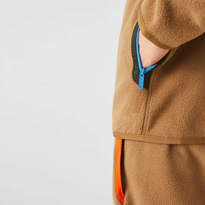 Sweaters and Sweatshirts Men Lacoste Men039s Relaxed Fit Polar Fleece ZipUp Sweatshirt Brown Khaki Green 89f