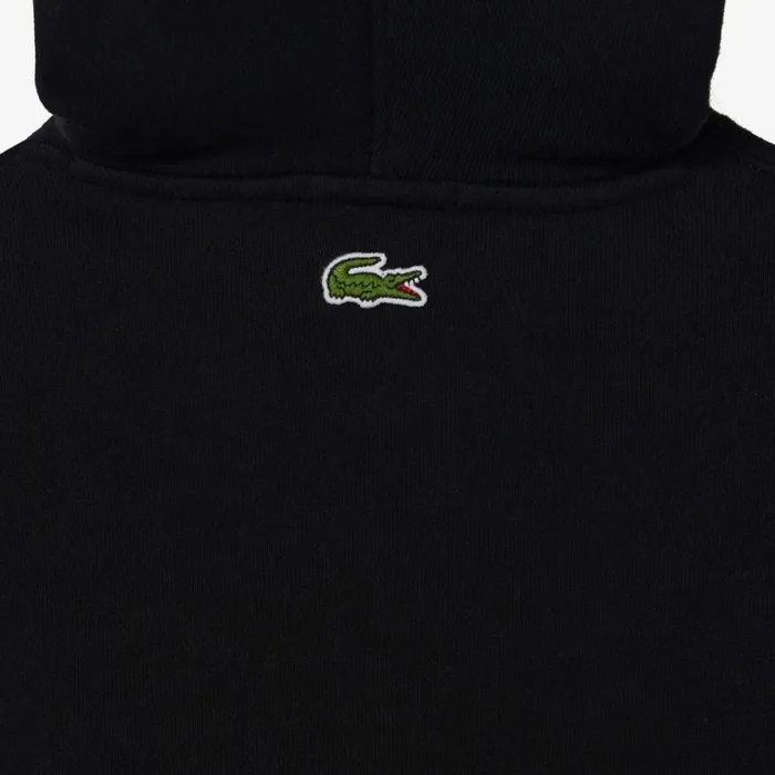 Sweaters and Sweatshirts Men Lacoste Unisex Loose Fit Hoodie Black 031