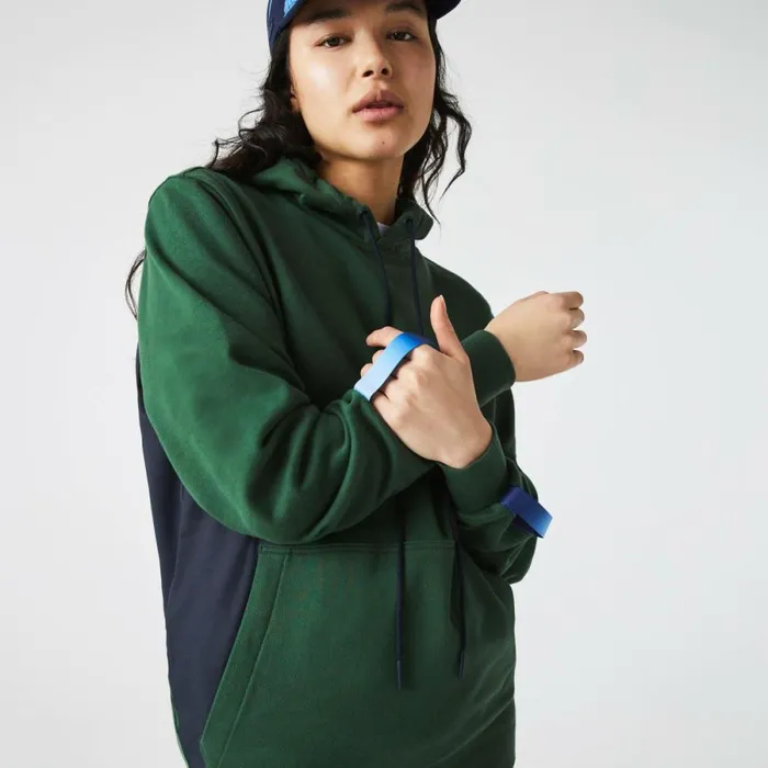 Sweaters and Sweatshirts Men Lacoste Unisex SPORT X Tho Curin Organic Cotton Hoodie Green Navy Blue Nl7
