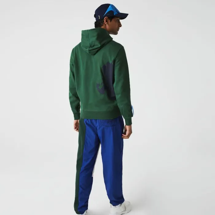 Sweaters and Sweatshirts Men Lacoste Unisex SPORT X Tho Curin Organic Cotton Hoodie Green Navy Blue Nl7