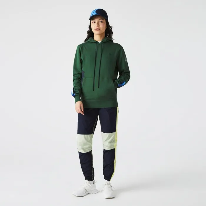 Sweaters and Sweatshirts Men Lacoste Unisex SPORT X Tho Curin Organic Cotton Hoodie Green Navy Blue Nl7