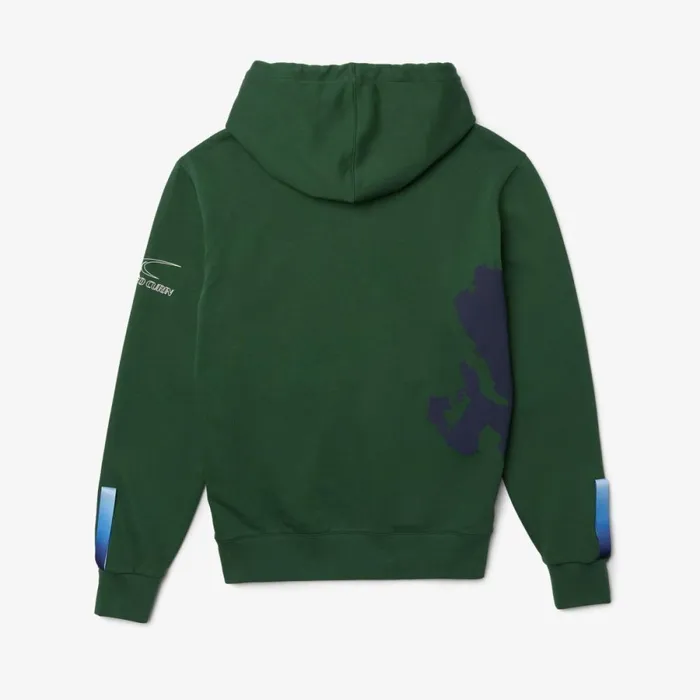 Sweaters and Sweatshirts Men Lacoste Unisex SPORT X Tho Curin Organic Cotton Hoodie Green Navy Blue Nl7