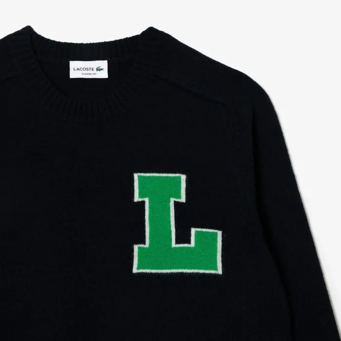 Sweaters and Sweatshirts MenWomen Lacoste Unisex Golf Inspired Wool Sweater Navy Blue White Qrn