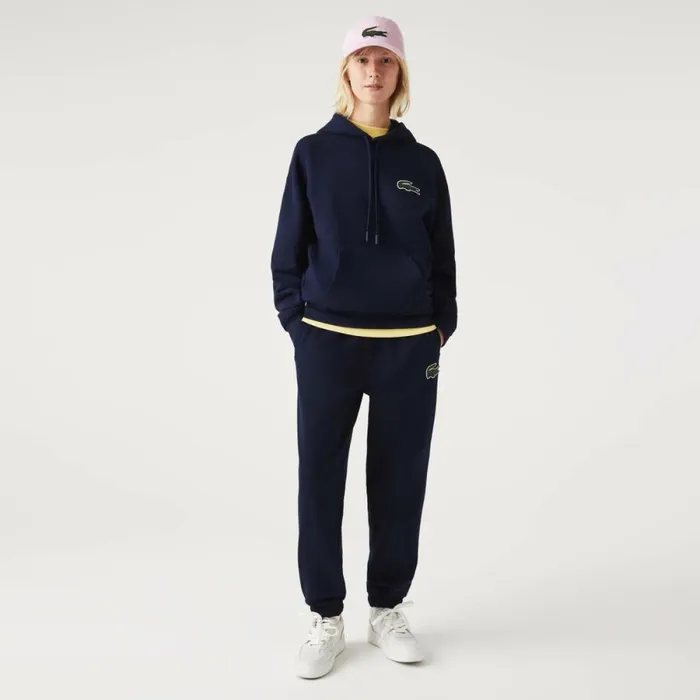 Sweaters and Sweatshirts MenWomen Lacoste Unisex Loose Fit Hoodie Navy Blue 166