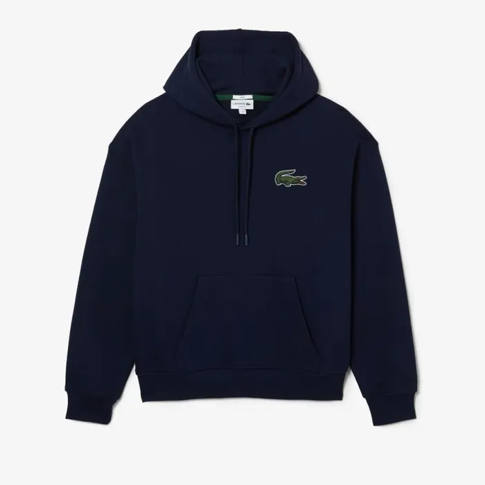 Sweaters and Sweatshirts MenWomen Lacoste Unisex Loose Fit Hoodie Navy Blue 166