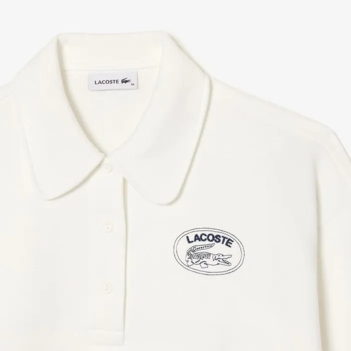 Sweaters and Sweatshirts Women Lacoste Women039s Embroidered Polo Sweatshirt White 70v