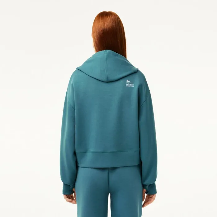 Sweaters and Sweatshirts Women Lacoste Women039s Hoodie Hydro Blue Iy4
