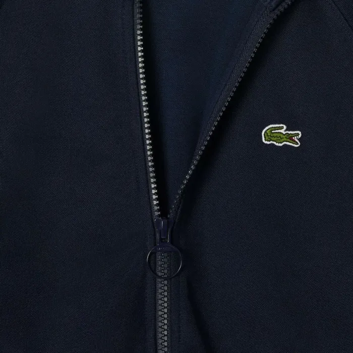 Sweaters and Sweatshirts Women Lacoste Women039s Paris Interlock Track Jacket Navy Blue White Hhw