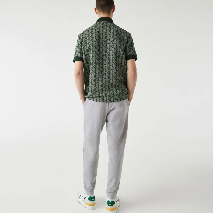 Sweatpants and Trousers Men Lacoste Men039s Crocodile Branding Cotton Fleece Sweatpants Grey Chine Cca