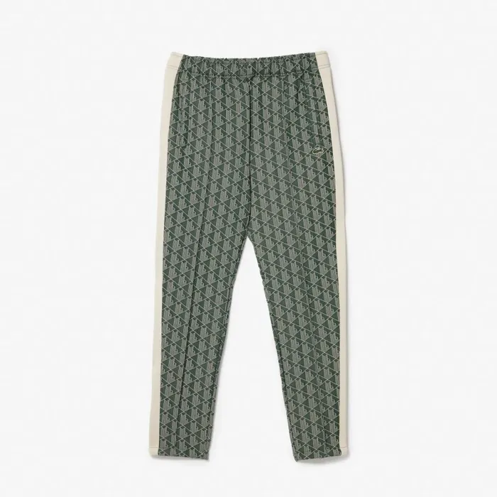 Sweatpants and Trousers Men Lacoste Men039s Monogram Print Pants Green Beige 7m4