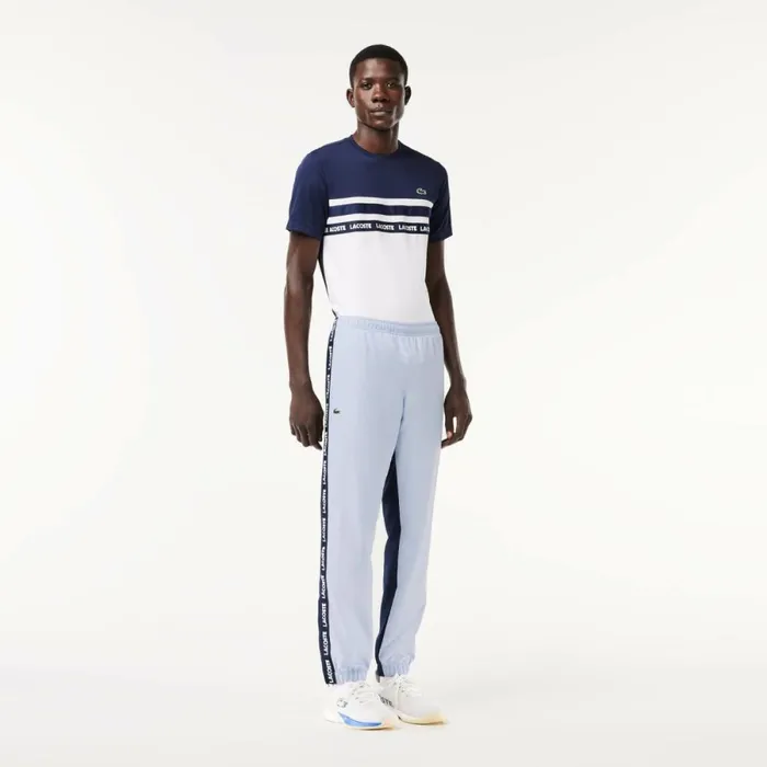 Sweatpants and Trousers Men Lacoste Men039s Regular Fit Logo Stripe Sweatpants Light Blue Navy Blue X1j Sweatpants and Trousers Men Lacoste Men039s Regular Fit Logo Stripe Sweatpants Light Blue Navy Blue X1j