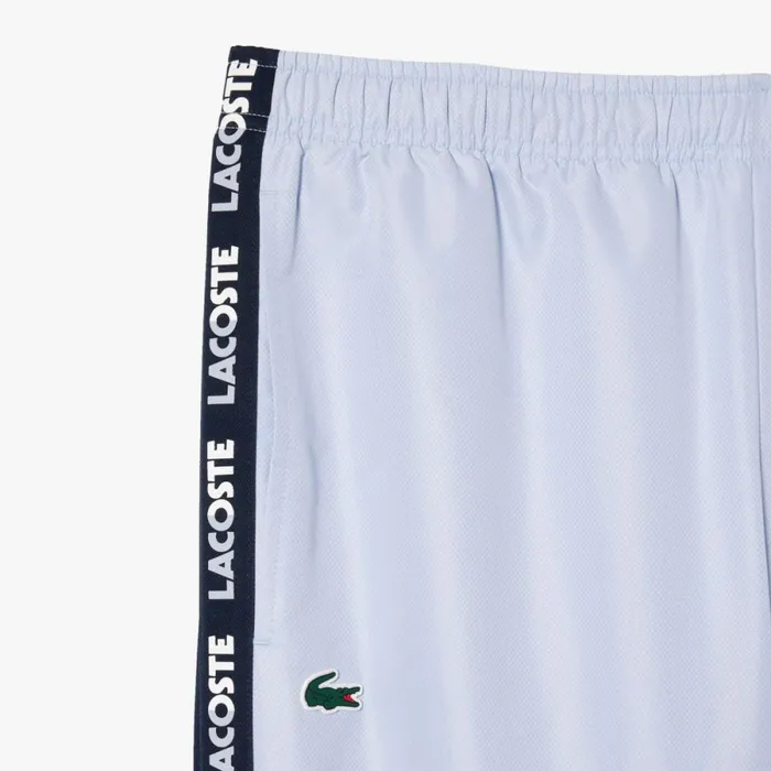 Sweatpants and Trousers Men Lacoste Men039s Regular Fit Logo Stripe Sweatpants Light Blue Navy Blue X1j