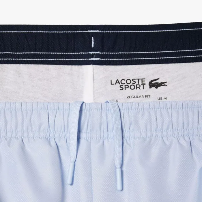 Sweatpants and Trousers Men Lacoste Men039s Regular Fit Logo Stripe Sweatpants Light Blue Navy Blue X1j