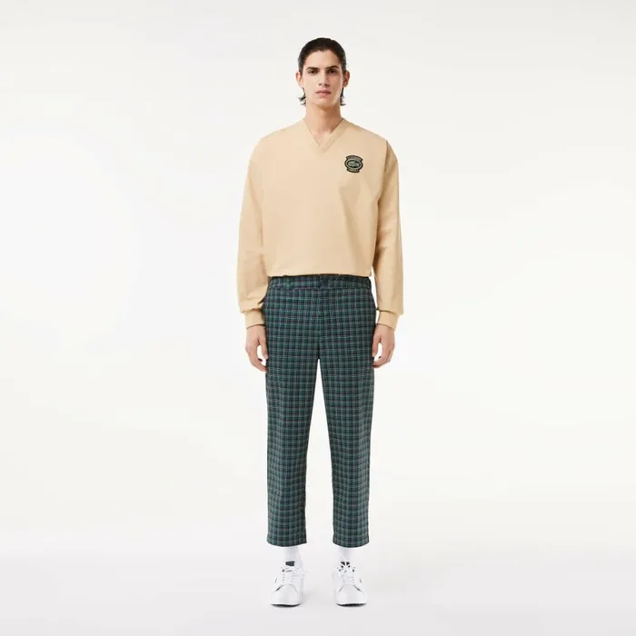Sweatpants and Trousers Men Lacoste Men039s UltraDry Golf Pants Navy Blue Red Yellow Iq6 Sweatpants and Trousers Men Lacoste Men039s UltraDry Golf Pants Navy Blue Red Yellow Iq6