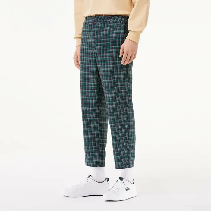 Sweatpants and Trousers Men Lacoste Men039s UltraDry Golf Pants Navy Blue Red Yellow Iq6