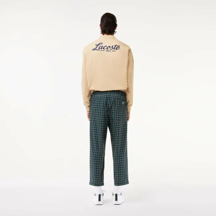 Sweatpants and Trousers Men Lacoste Men039s UltraDry Golf Pants Navy Blue Red Yellow Iq6