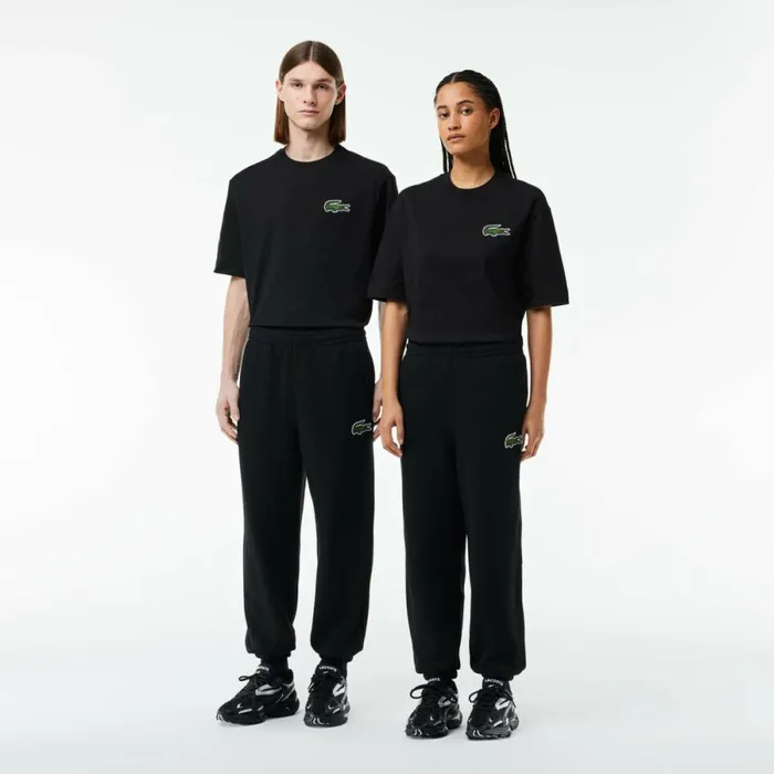 Sweatpants and Trousers Men Lacoste Unisex Organic Cotton Fleece Sweatpants Black 031