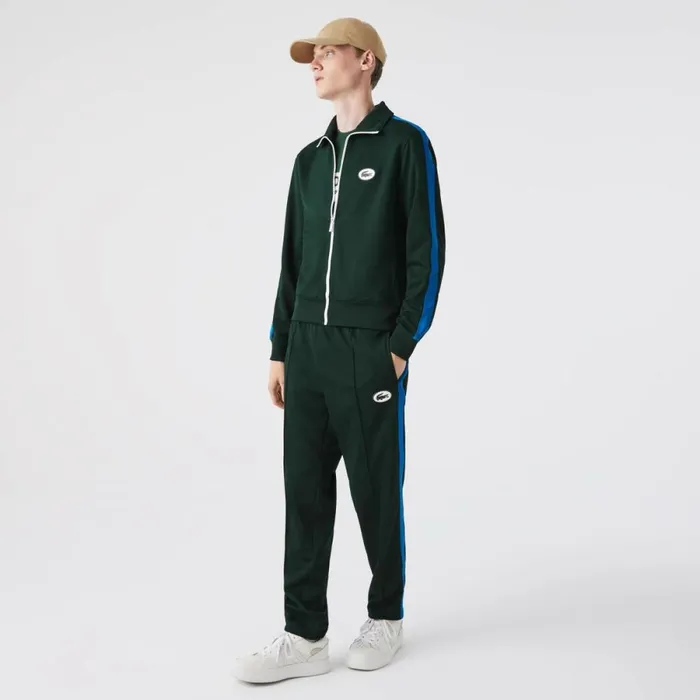 Sweatpants and Trousers MenWomen Lacoste Men039s Contrast Bands Sweatpants Forest Green Yzp