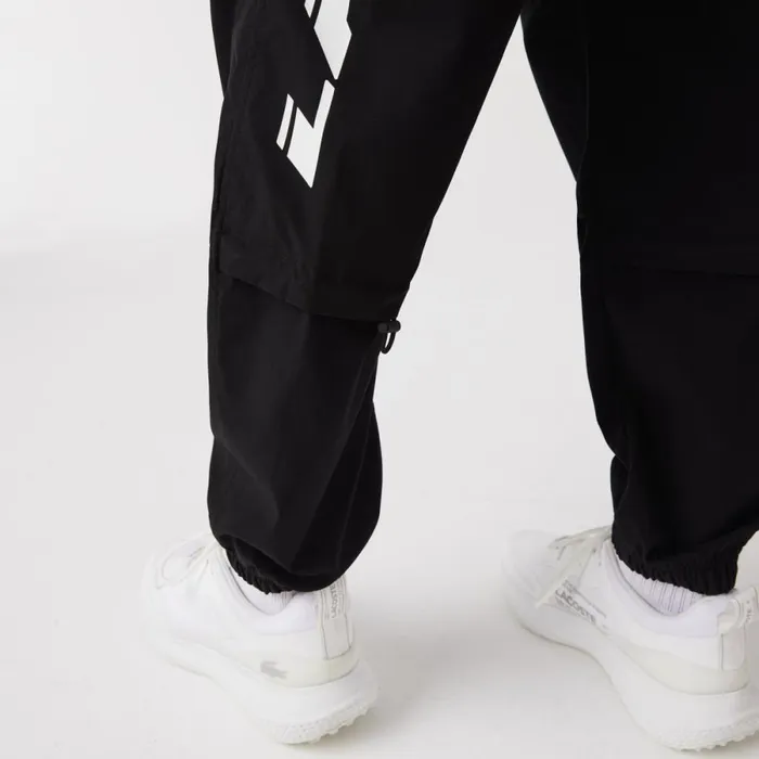 Sweatpants and Trousers MenWomen Lacoste Men039s Contrast Oversized Branding Joggers Black 031