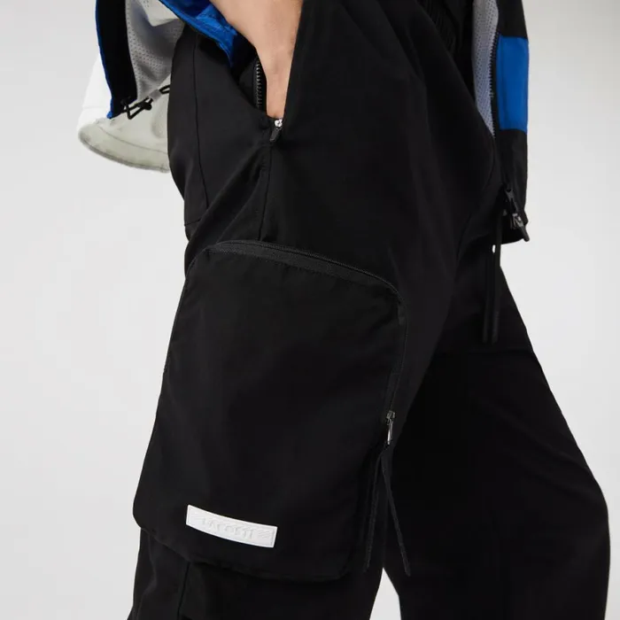 Sweatpants and Trousers MenWomen Lacoste Men039s Contrast Oversized Branding Joggers Black 031