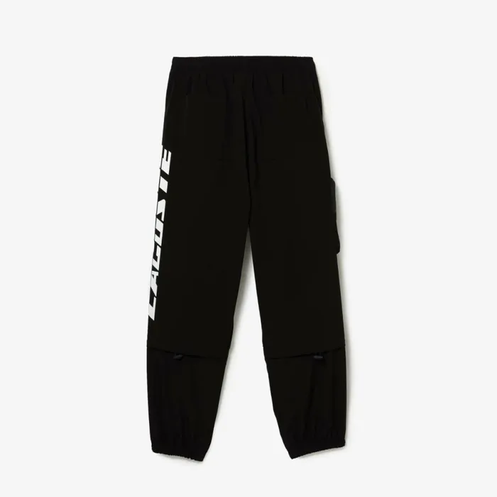 Sweatpants and Trousers MenWomen Lacoste Men039s Contrast Oversized Branding Joggers Black 031