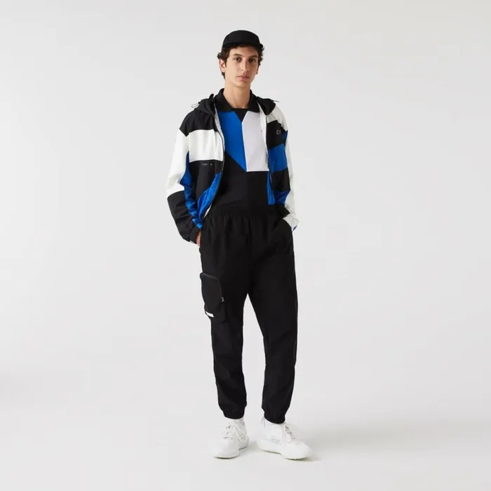 Sweatpants and Trousers MenWomen Lacoste Men039s Contrast Oversized Branding Joggers Black 031