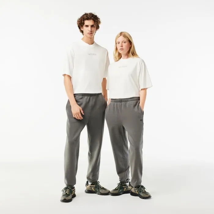 Sweatpants and Trousers MenWomen Lacoste Unisex Cotton Fleece Joggers Grey S0i